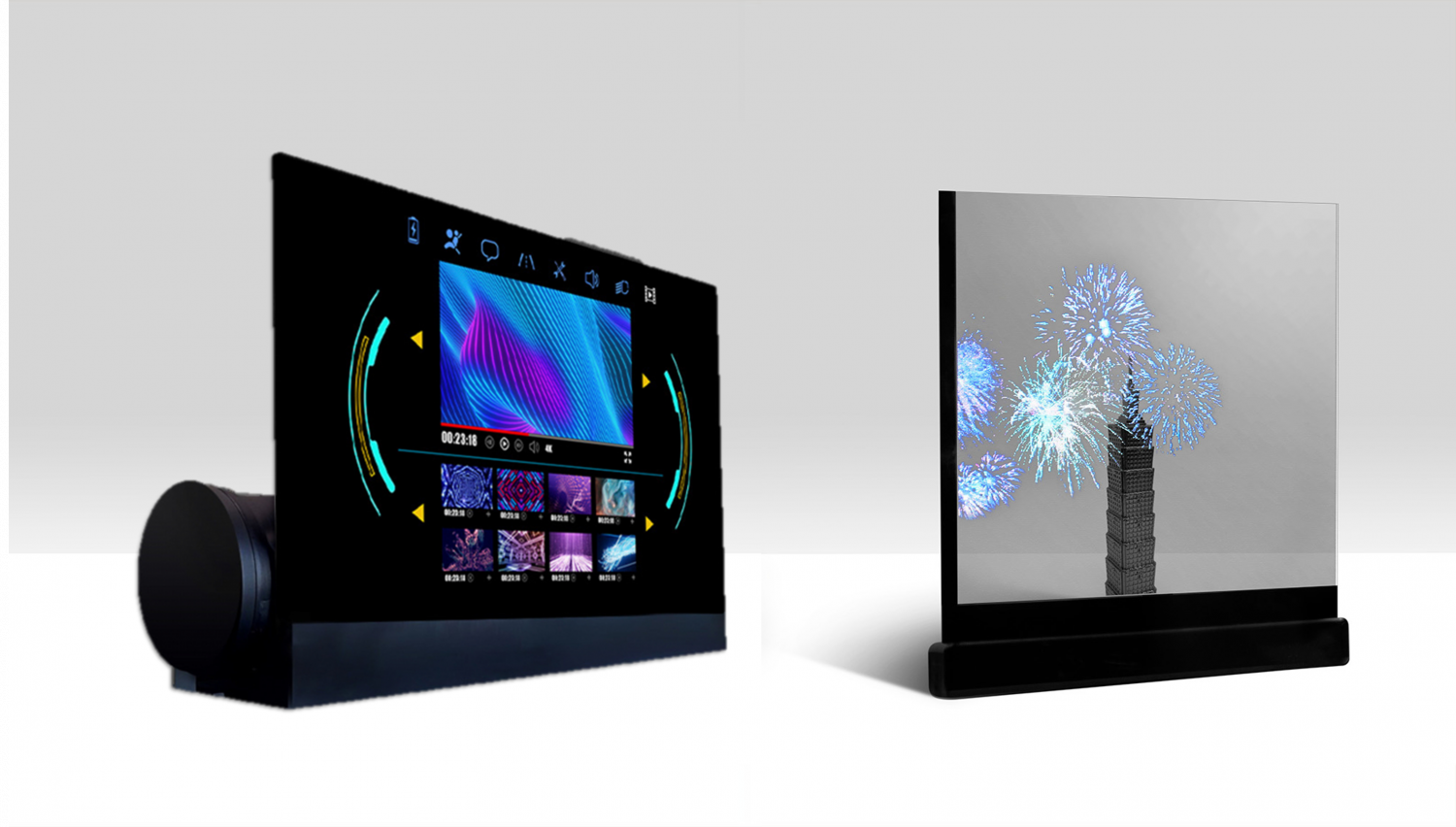 可卷式、折迭性、高透明